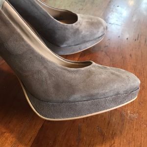 Beautiful suede leather heels